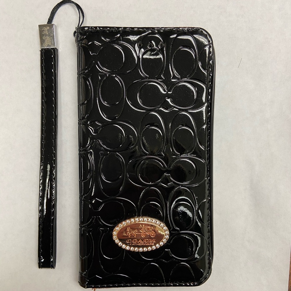 Coach IPhone 8 Plus flip case with card holder